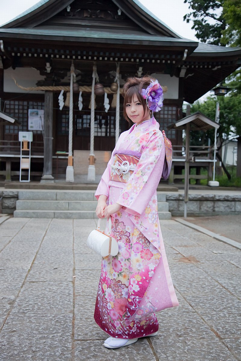 аниме гейша в кимоно косплеит katou mari